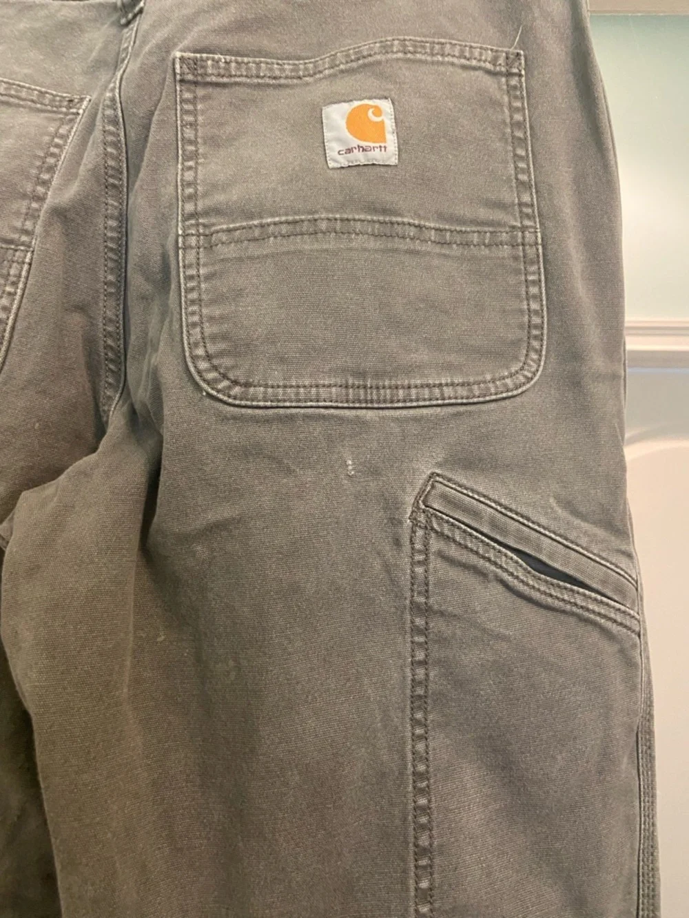 Carhartt Men's Relaxed Straight Rigby Pants in Gray
